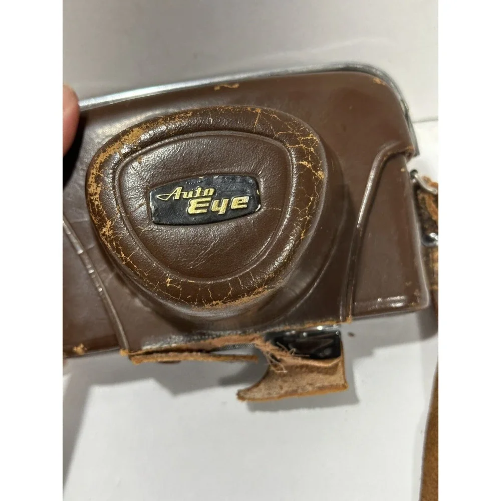 Olympus Auto-Eye Rangefinder with 45mm F2.8 Lens Camera With Leather Brown Case